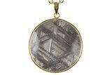 Etched Muonionalusta Meteorite Pendant #255433-1